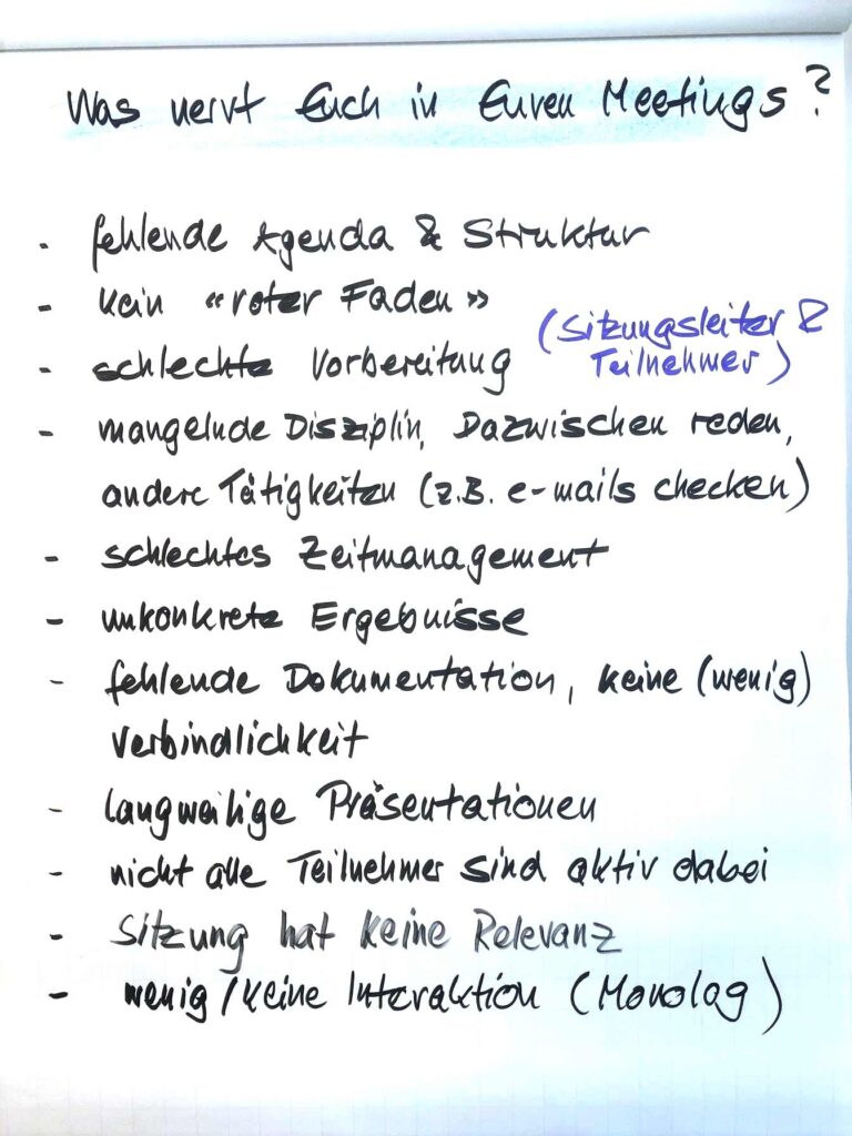 Sitzungen erfolgreich leiten und moderieren Flipchart benefitIMPACT 